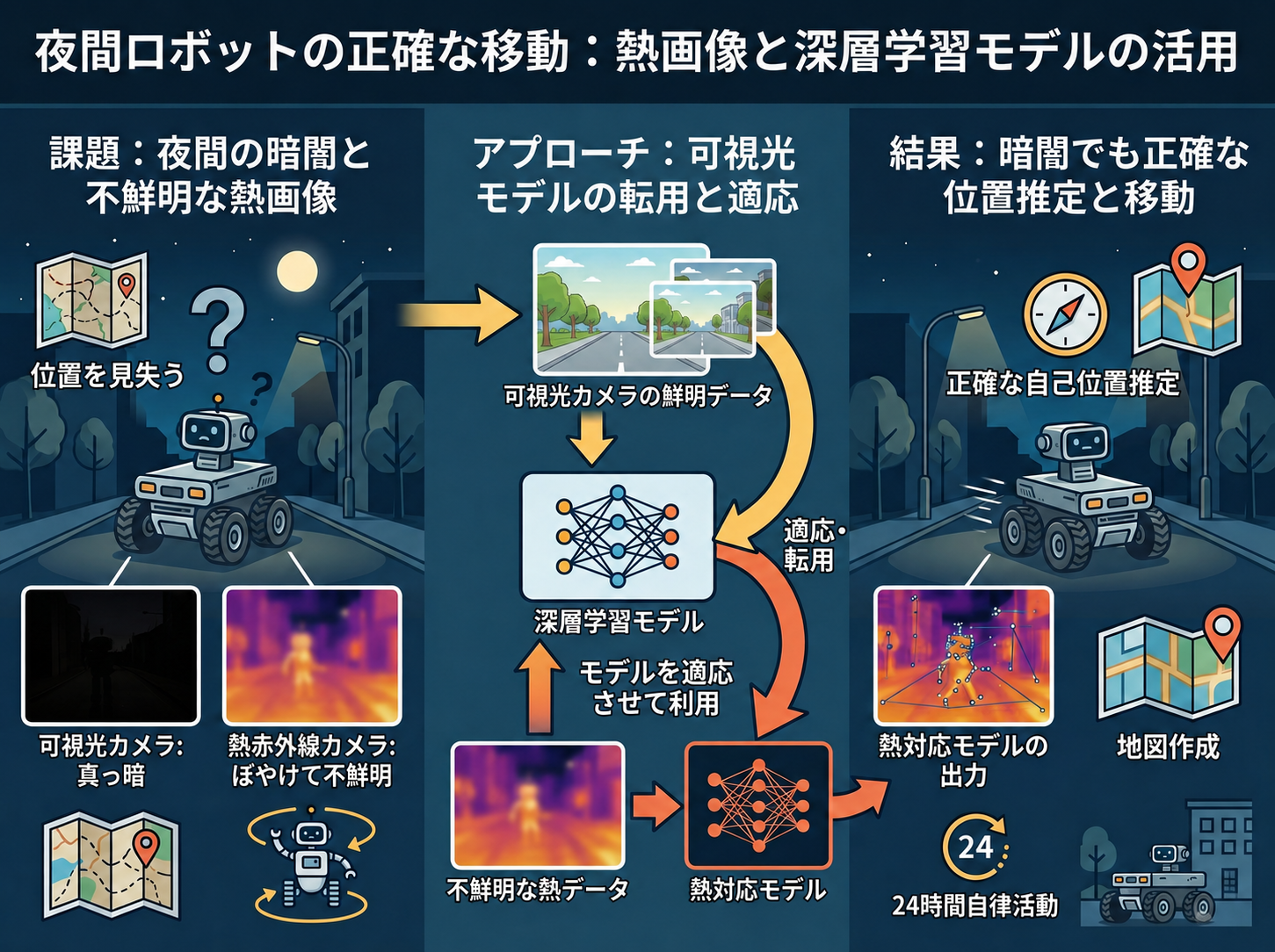 熱赤外線画像を用いた自己位置推定
