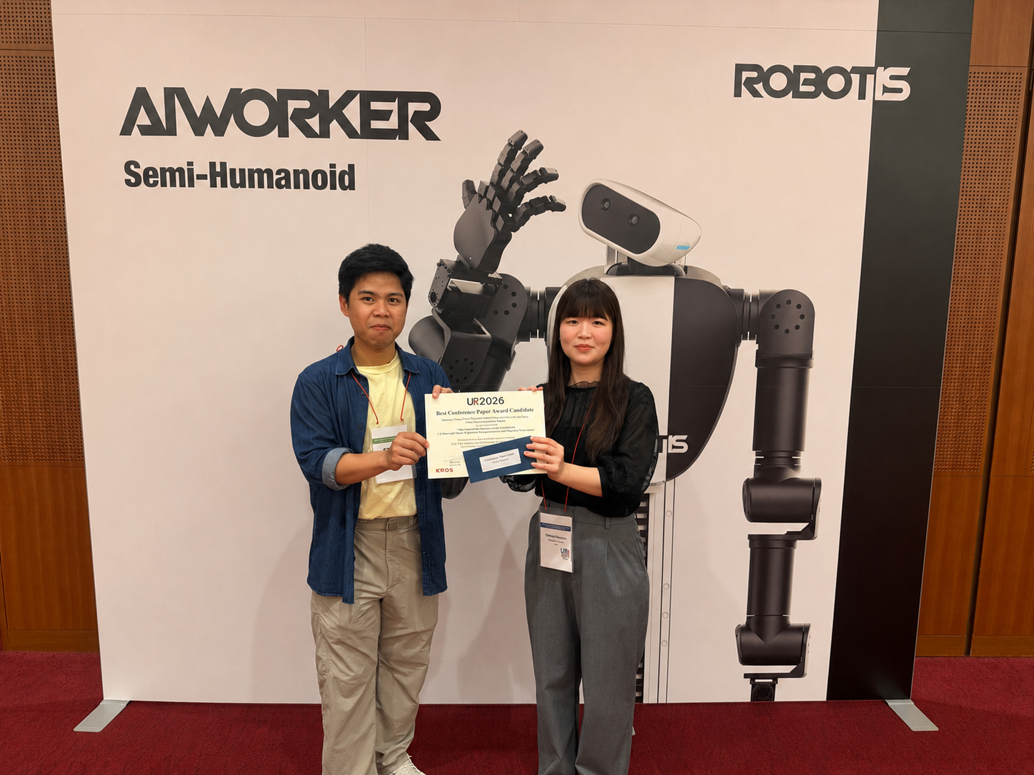 UR2026にてBest Conference Paperを受賞しました